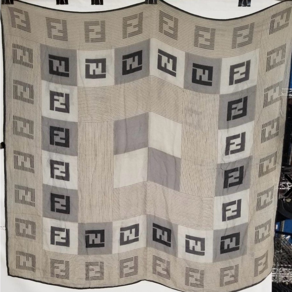 Fendi Geometric Monogram Scarf